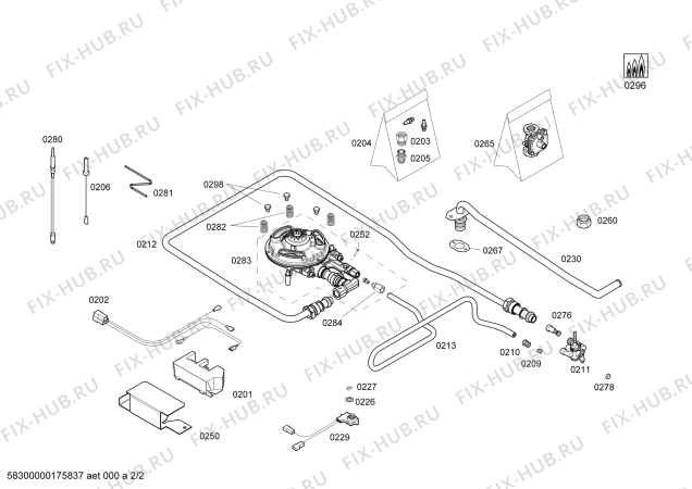 Схема №1 PRA326B70E 1W C30F BO IH5 PROFI-LINE с изображением Комплект форсунок для духового шкафа Siemens 00613264